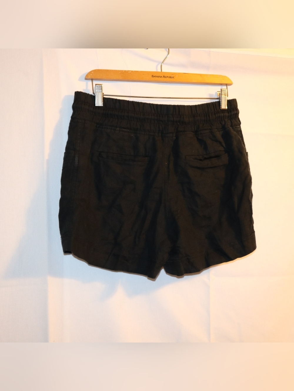 Athleta Cabo Linen Short Size  8 Black - Picture 6 of 10